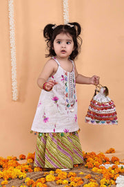 Gulnaar Lotus Garara Set with Potli